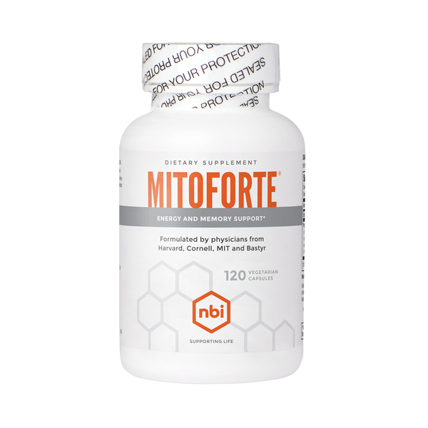 Stimulant-free MitoForte promotes all-day energy and focus while supporting healthy memory and mood.