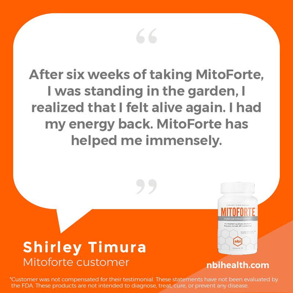 Stimulant-free MitoForte promotes all-day energy and focus while supporting healthy memory and mood.