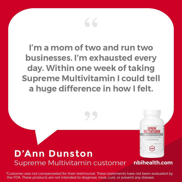 Supreme Multivitamin was created by Dr. Neustadt for his patients when he couldn't find a formula that met his high standards.