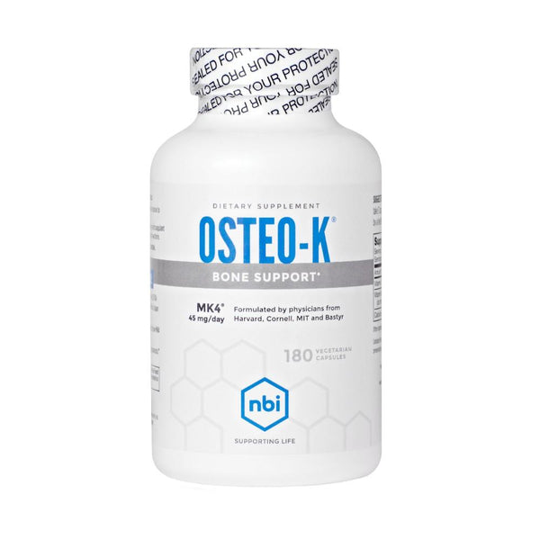 Osteo-K contains a 45 mg of MK4®, also called menaquinone-4 and menatetrenone, calcium and vitamin D. MK4 is a form of natural Vitamin K2. 