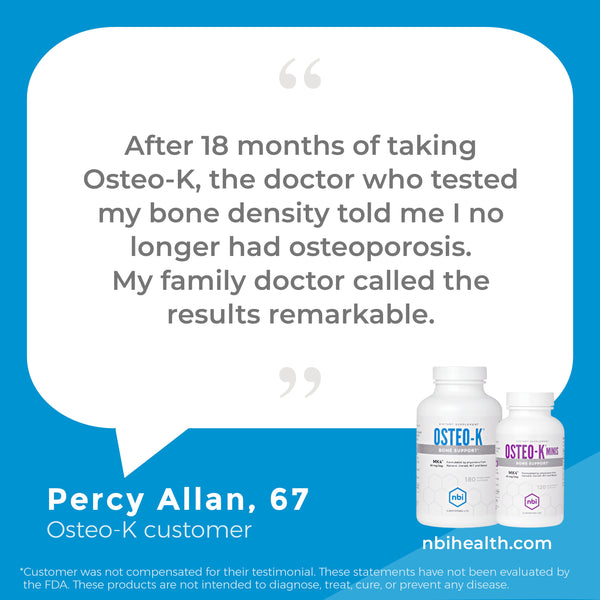 Osteo-K contains a 45 mg of MK4®, also called menaquinone-4 and menatetrenone, calcium and vitamin D. MK4 is a form of natural Vitamin K2. 